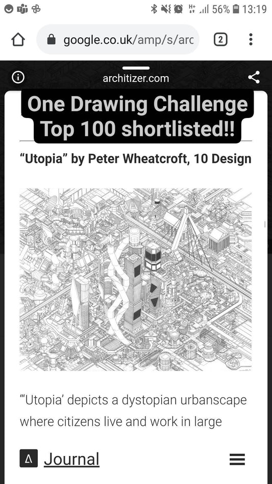 One drawing Challenge Shortlisted