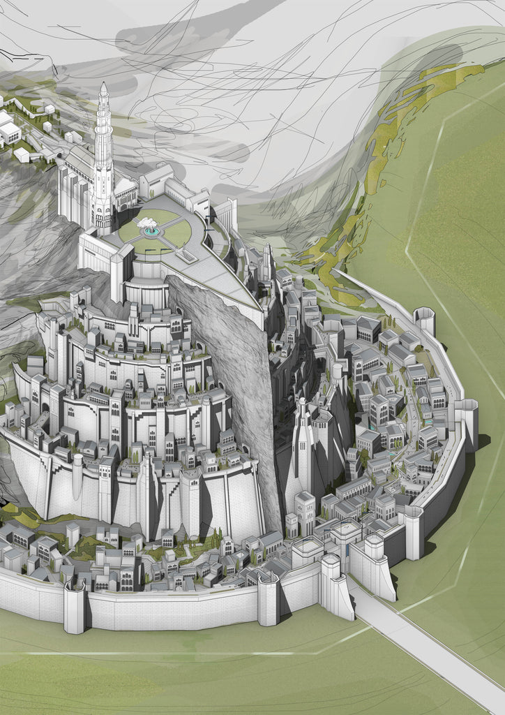 Minas Tirith Illustration