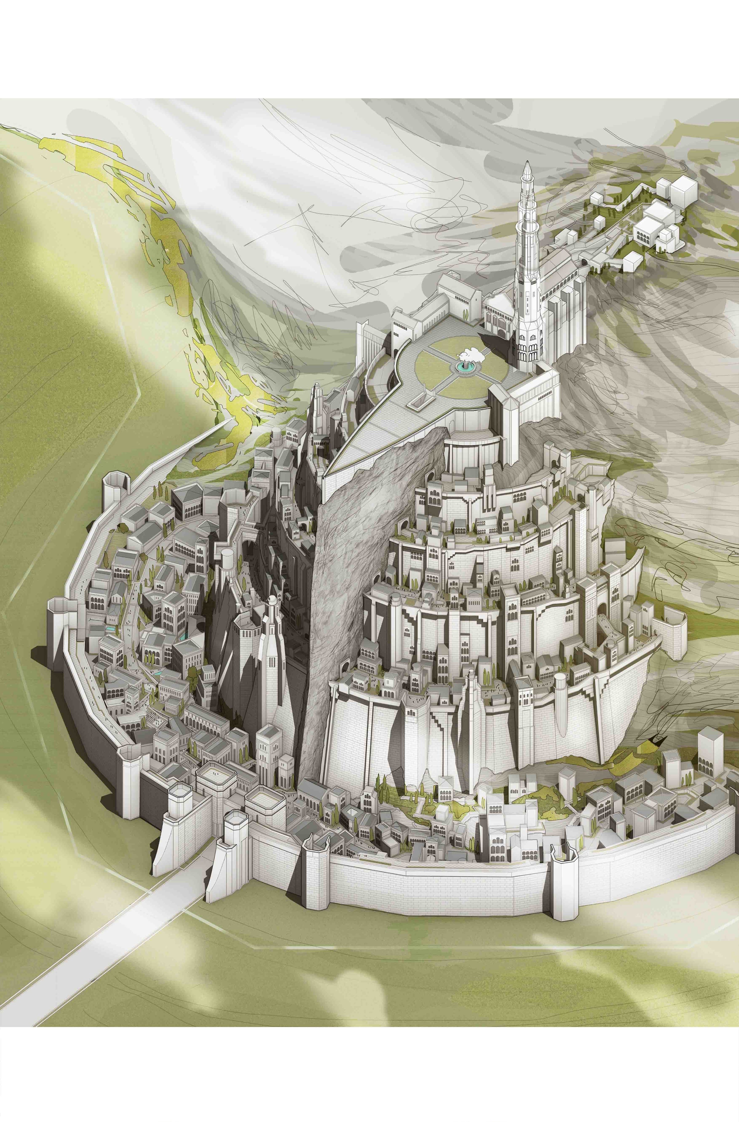Minas Tirith Peter Wheatcroft Art
