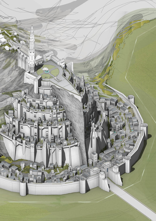 Minas Tirith Illustration