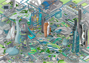 peterwheatcroft art 'Tomorrowland' Front View