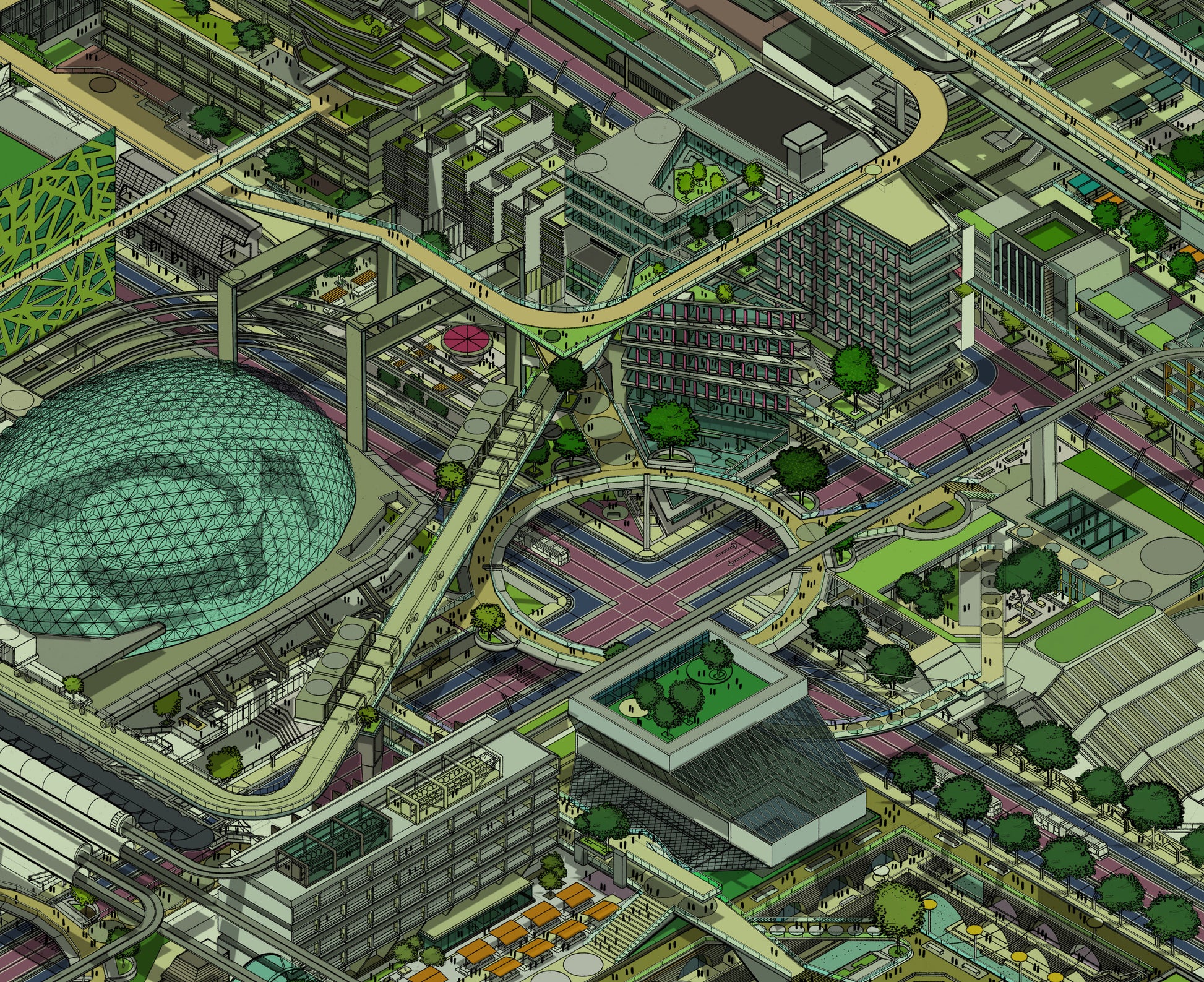 peterwheatcroft art 'Urban realm' Front View