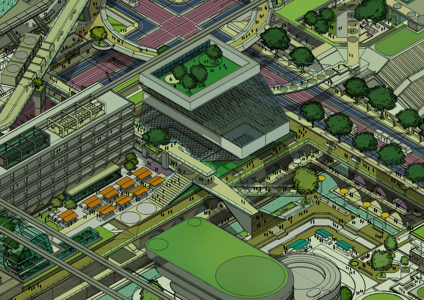 peterwheatcroft art 'Urban realm' Detailed View 1