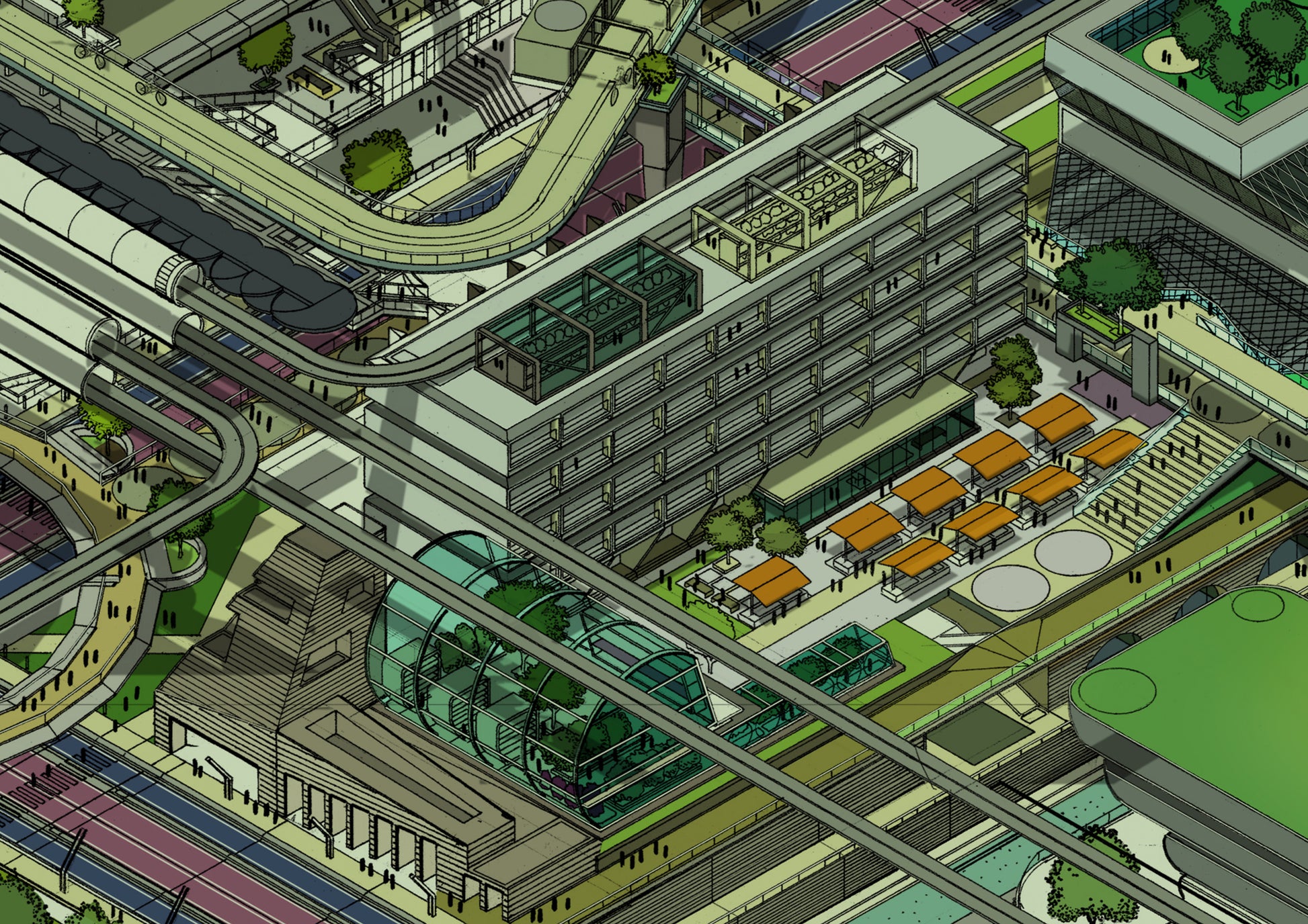 peterwheatcroft art 'Urban realm' detailed View 3